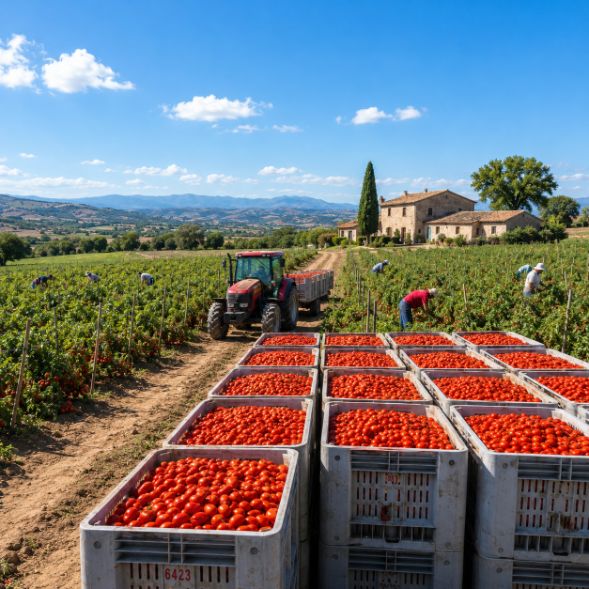 La Filiera Corta del Pomodoro Sardo: dal Campo alla Bottiglia